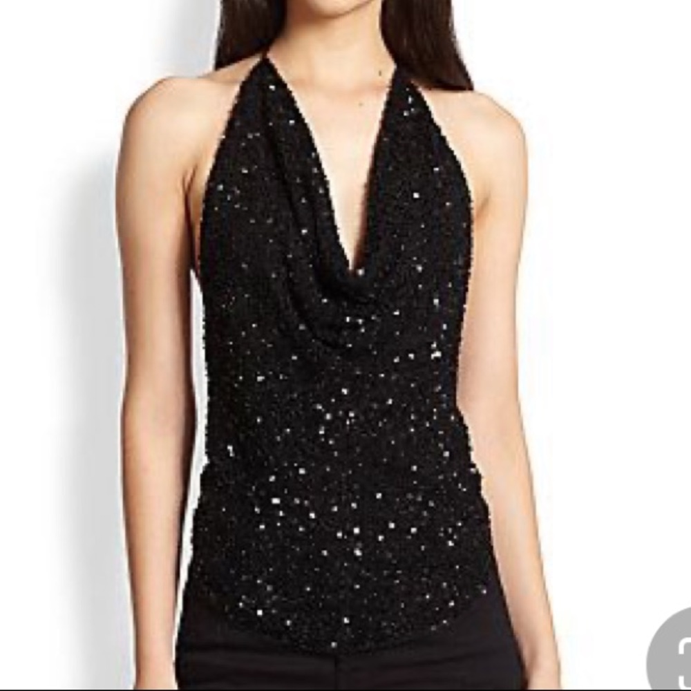 Haute Hippie beaded halter